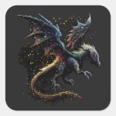 Dragon Air Elemental Square Sticker (Voorkant)