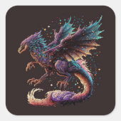 Dragon Air Elemental Square Sticker (Voorkant)