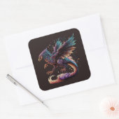 Dragon Air Elemental Square Sticker (Envelop)