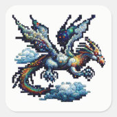 Dragon Air Elemental Square Sticker (Voorkant)