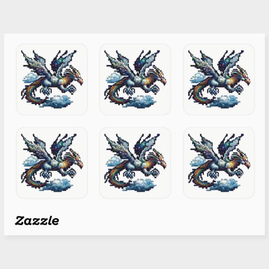 Dragon Air Elemental Square Sticker (Vel)