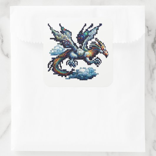 Dragon Air Elemental Square Sticker (Tas)