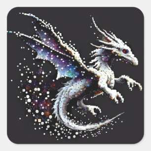 Dragon Air Elemental Vierkante Sticker