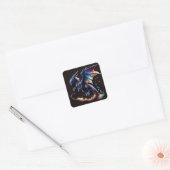Dragon Air Elemental Vierkante Sticker (Envelop)