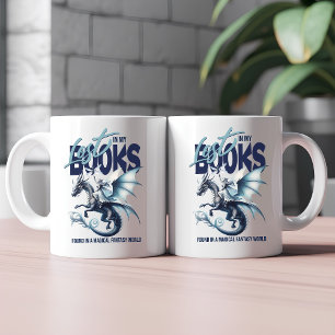 Dragon and Fairy & Fantasy boek liefhebber citaat Koffiemok