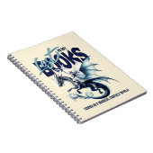 Dragon and Fairy & Fantasy boek liefhebber citaat Notitieboek (Rechterzijde)