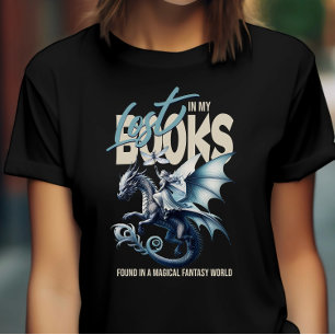 Dragon and Fairy & Fantasy boek liefhebber citaat T-shirt