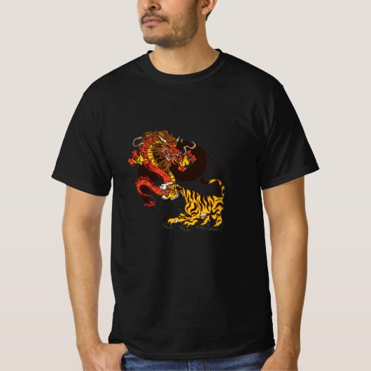 Dragon-and-Tiger-Yin-Yang T-Shirt Design (Voorkant)
