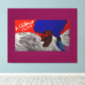 Dragon Angel Canvas Afdruk (Insitu (Houten vloer))