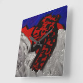 Dragon Angel Vierkante Klok (Hoek)