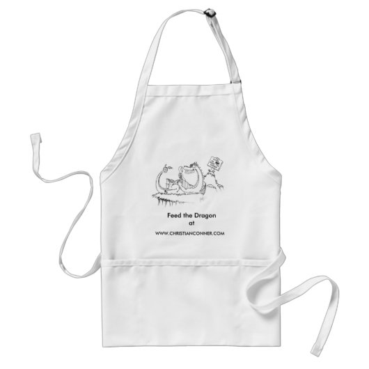 Dragon Apron voeden Standaard Schort (Voorkant)