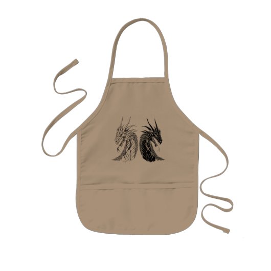 Dragon Apron voor kinderen! Kinder Schort (Voorkant)