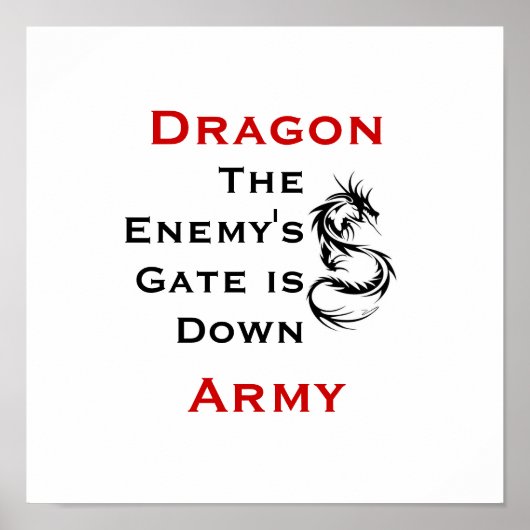Dragon Army/Ender's Mantra Poster (Voorkant)
