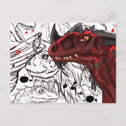 Dragon Art Briefkaart (Voorkant)