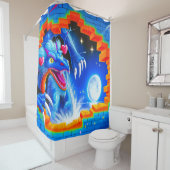 Dragon Art Douchegordijn (In situ)