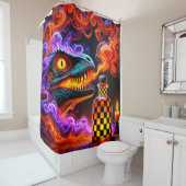 Dragon Art Douchegordijn (In situ)