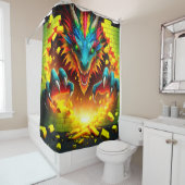 Dragon Art Douchegordijn (In situ)