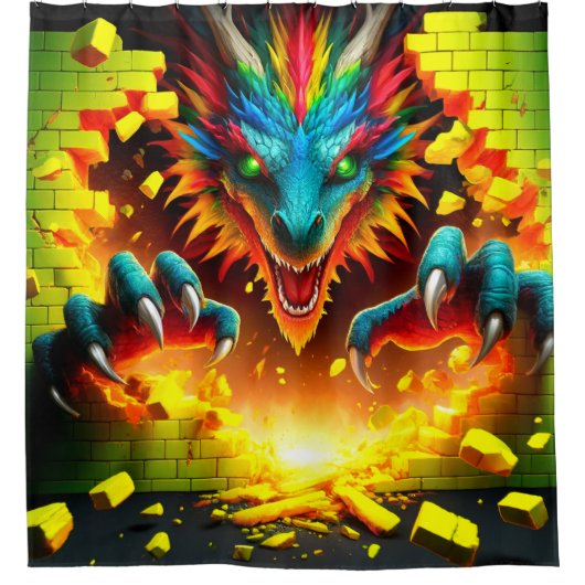 Dragon Art Douchegordijn (Voorkant)