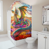Dragon Art Douchegordijn (In situ)