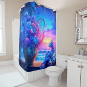 Dragon Art Douchegordijn (In situ)