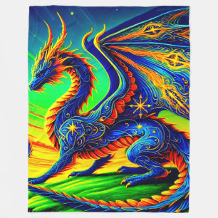 Dragon Art Fleece Deken