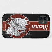 Dragon Art Nouveau stijl Inkt tekening Case-Mate iPhone Case (Achterkant (horizontaal))