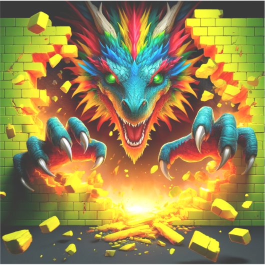 Dragon Art Sticker (Voorkant)