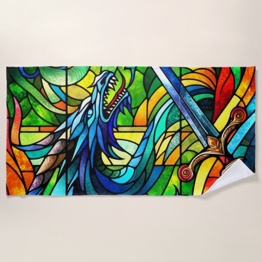 Dragon Art Strandlaken (Voorkant)