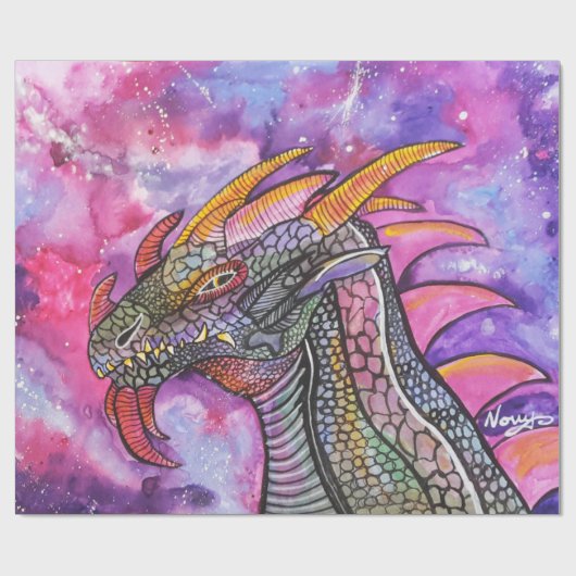 Dragon Art van Novy Wrapping Paper Cadeaupapier (Vlak)
