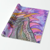 Dragon Art van Novy Wrapping Paper Cadeaupapier (Uitgerold)