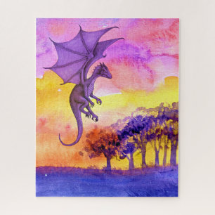 Dragon art waterverf puzzel