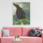 Dragon Arum, gegraveerd door Ward, uit 'The Templ' Canvas Afdruk (Insitu (Woonkamer))