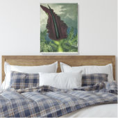 Dragon Arum, gegraveerd door Ward, uit 'The Templ' Canvas Afdruk (Insitu (Slaapkamer))