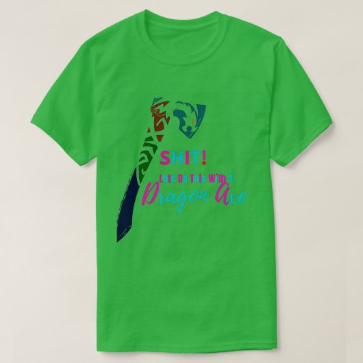 DRAGON AX gekleurd ver Classic TShirt (Design voorkant)