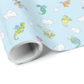 Dragon Babies Wrapping Paper Cadeaupapier (Rol Hoek)