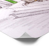 Dragon Baby Bibliophile Book Lover Librarary Poster (Hoek)