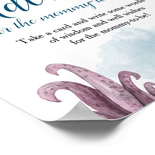 Dragon Baby shower Advice for the-Mama-To-Be Poster (Hoek)