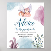 Dragon Baby shower Advice for the-Parents-To-Be Poster (Voorkant)