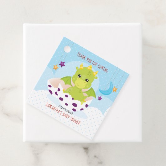 Dragon Baby shower Bedankjes Labels (In situ)