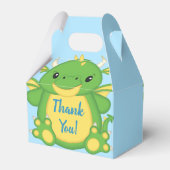 Dragon Baby shower Blue Bedankdoosjes (Achterkant)