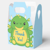 Dragon Baby shower Blue Bedankdoosjes (Geopend)