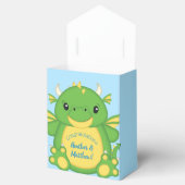 Dragon Baby shower Blue Bedankdoosjes (Geopend)