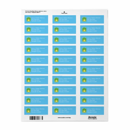 Dragon Baby shower Blue Etiket (Full Sheet)