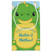 Dragon Baby shower Blue Klein Cadeauzakje (Achterkant)