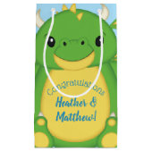 Dragon Baby shower Blue Klein Cadeauzakje (Voorkant)