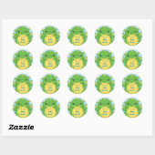 Dragon Baby shower Blue Ronde Sticker (Vel)