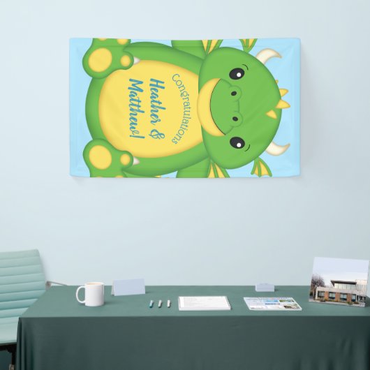 Dragon Baby shower Blue Spandoek (Beurs)