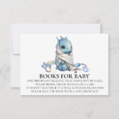 Dragon Baby shower Boek voor Baby Kaart (Voorkant)