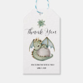Dragon Baby shower Cadeaulabel (Voorkant)