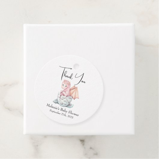 Dragon Baby shower dank u Bedankjes Labels (In situ)